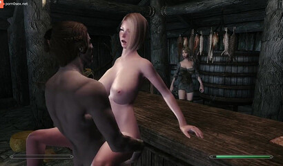 Public sex in a tavern, medieval debauchery in Skyrim