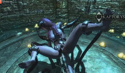 Sexual ritual at the altar in the harsh world of Skyrim