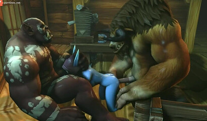 Warcraft 3D porn with beautiful elves, orcs and monsters
