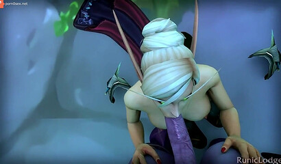 Warcraft 3D porn with beautiful elves, orcs and monsters