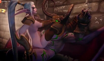 Collection of dirty 3D porn from the world of World of Warcraft
