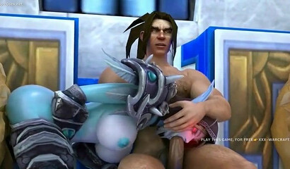Suck my dirty cock, you elf whore! Porn cartoon Warcraft