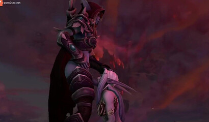 World of Warcraft porn with depraved futanari elves and Draenei