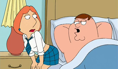 Family Guy - Peter and Lois Griffin having ANAL sex - UPSCALED
