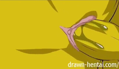 The simpsons triped in the snow