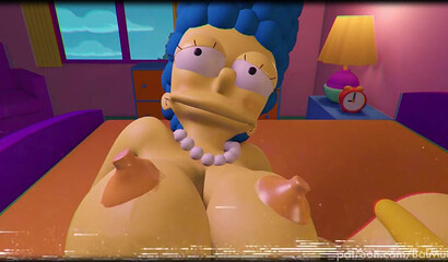 THE SIMPSONS - Marge and Homer make a SEXTAPE - porn parody