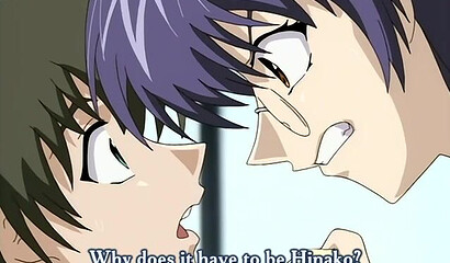 Japanese student with glasses fucks classmate in hentai cartoon