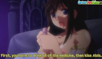 Big-boobed cartoon characters have a dirty threesome.