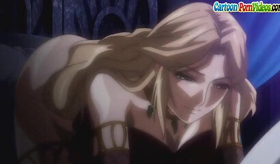 Big-boobed cartoon characters have a dirty threesome.