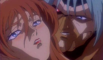 A monster with tentacles publicly fucks a poor girl in all her holes