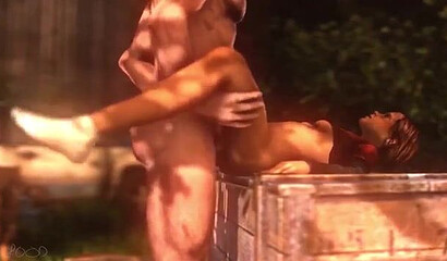 3D porno cartoon set with Ellie - the heroine of The Last of Us.