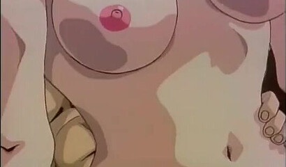 Hentai cartoon schoolgirls peeking at a sex orgy at school