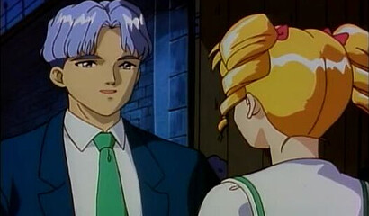 Hentai cartoon schoolgirls peeking at a sex orgy at school