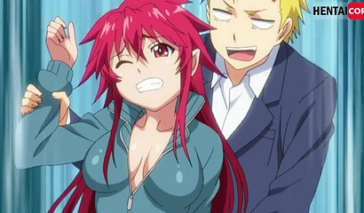 Guys at school fuck a pretty succubus vampire girl in all her holes