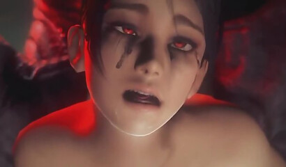 Horrible demon fucks girl with big horse cock in 3D porn