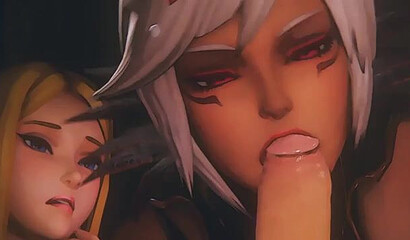 The protagonists of The Legend of Zelda suck the cock of a satisfied Link