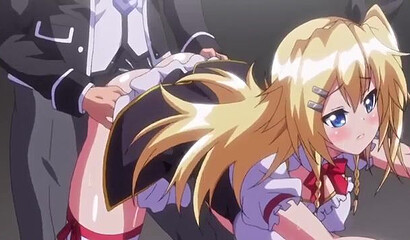 Hentai schoolgirls with big tits fill their pussies with male cum