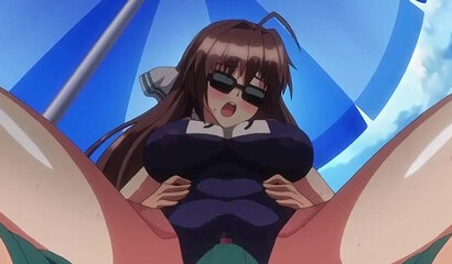 Hentai schoolgirls with big tits fill their pussies with male cum