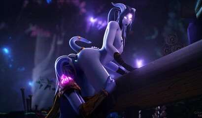 Heroes of famous computer games have lesbian sex in XXX selection