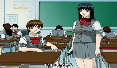 Men on the subway touching the tits and crotch of a Japanese hentai schoolgirl.