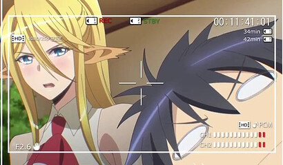 Girl monsters conjure up an anime porn cartoon character's dick