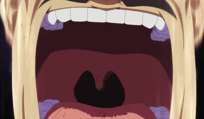 Girl monsters conjure up an anime porn cartoon character's dick