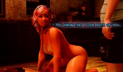 Stepson fucks futa stepmother and has sex with girlfriend afterward