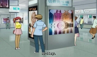 Schoolboys in a hentai cartoon have sex in the nurse's office.