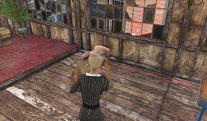 Man fucks young schoolgirl from Fallout 4 at school