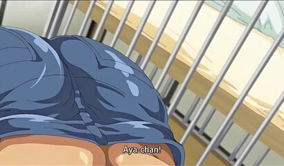 Housewife in apartment: hentai slut with big tits moans on cock