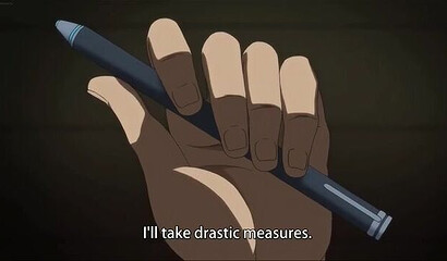 The perpetually horny hentai cartoon guy fucks everyone in a row