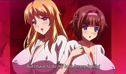 The perpetually horny hentai cartoon guy fucks everyone in a row