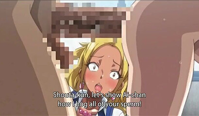Fat man fucks young sluts in hentai porn cartoon