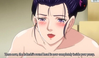 Two Japanese milfs in anime porn have group sex with guys