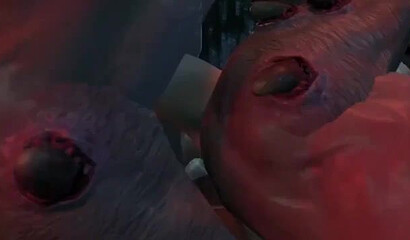 Trolls with huge dicks fuck Lara Croft from the Tomb Raider game into a cave