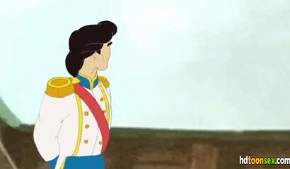 Ariel the mermaid and her rival fuck the prince in XXX cartoon