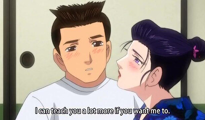 Hentai teen watches men in the woods fuck his mature auntie