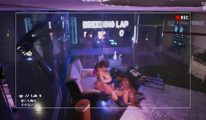 Futa cops fuck sexy thief in two holes in 3D porn cartoon