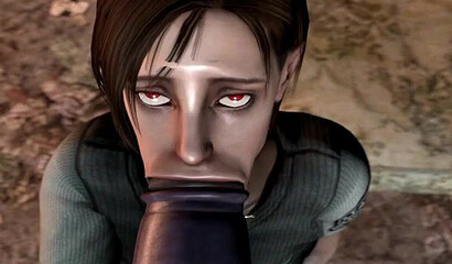 A hard zombie with a big dick fucks the hottie Jill Valentine from Resident Evil.