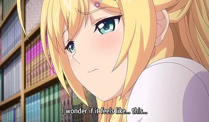 Anime porn hero Keiichi Oyamada satisfies cute blonde girl