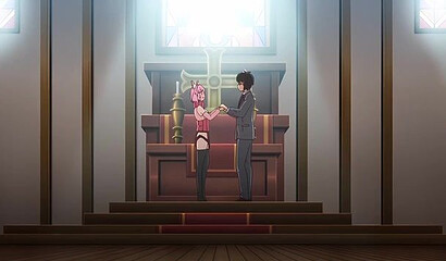 A horny hentai master fills the pussies of sexy girls with cum