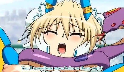 Hentai cartoon heroine fucks an alien horse with a big dick