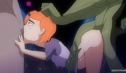 Alien monsters fuck little Gwen from the anime cartoon Ben 10.