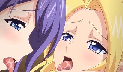 Girlfriends from hentai cartoon use sex toys fucking a guy