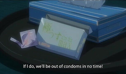 Pretty cartoon slut likes to suck cock in a public restroom