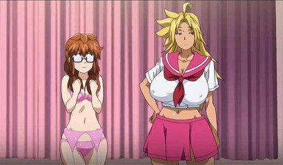 School friends have lesbian sex with strapon in XXX hentai