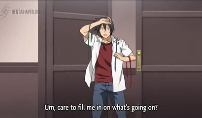 School friends have lesbian sex with strapon in XXX hentai