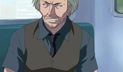 Cartoon girl flows with excitement with stranger's fingers in her pussy