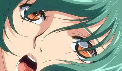 Cartoon girl flows with excitement with stranger's fingers in her pussy