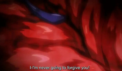 Kunoichi from the hentai cartoon is fucked hard by monster tentacles